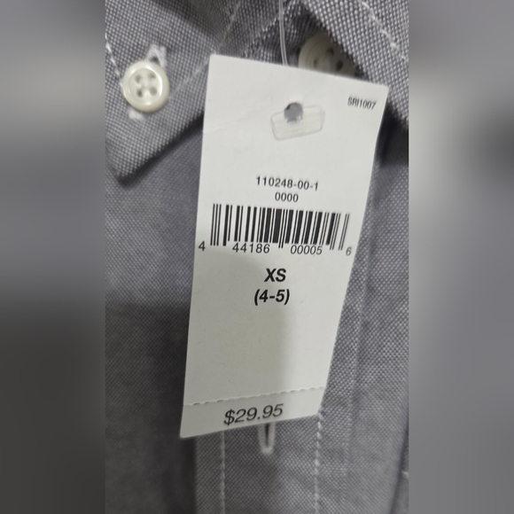 boys Gap Kids  Grey Button Down Size (4-5) - Picture 3 of 3